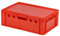 E2 Kiste mit rotem Deckel 600 x 400 x 200 mm Fleischkiste Lagerkiste Metzgerkiste in rot