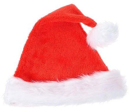 jojofuny Plüsch-weihnachtsmütze Männer Hüte Herrenhut Santa Kopfschmuck Weihnachtsmützen Für Damen Weihnachtsdekoration Weihnachtsmütze-dekoration Weihnachtsfeierhüte Mann Verdicken Zubehör