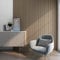 NEU.HOLZ Set de 12x Paneles de Pared Acústicos Revestimiento de Paredes Listones Decorativos en MDF y Fieltro 120 x 60 x 2 cm (8,64 m²) - Nogal Claro