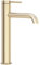 Rubinetto per lavabo Rea Spot Miscelatore da bagno in ottone alto dorato Rubinetto monocomando per lavaggio a mano regolabile caldo e freddo (Oro)