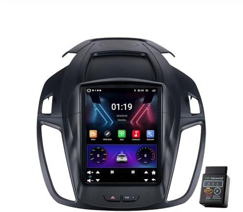 Für Ford Kuga Escape 2012-2019 8 Core 9.7 Android 12 Autoradio Mit DAB+, CarPlay, Navi GPS, HD Touchscreen, Bluetooth, WiFi, FM RDS, USB (4GB RAM+64GB ROM)