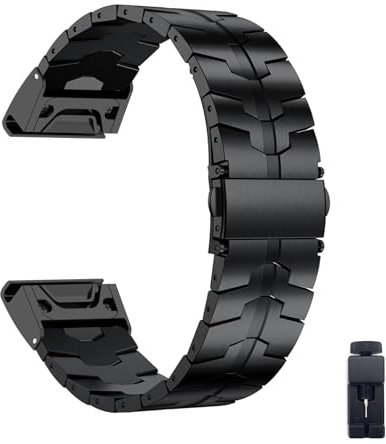 DINGK Pulsera compatible con TicWatch Pro 3 GPS/Pro 3 Ultra pulseras de acero inoxidable con cierre plegable deportivo para tiempo libre y robustez para TicWatch Pro 3 GPS/Pro 3 Ultra (2)