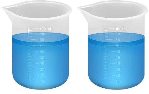 2pcs Tasse à Mesurer Lessive, 100ml Tasses à Mesurer en Silicone Tasses à Mesurer les Liquides Réutilisable Tasse à Mesurer pour Détergent à Lessive, Plus de Dégâts ni de Fuites pour la Maison