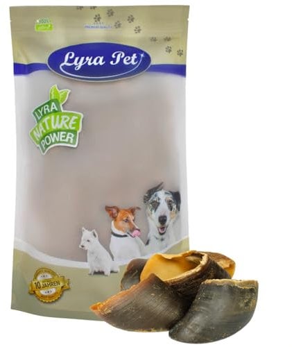 Lyra Pet® 15 STK. Rinderhufe je ca. 80 g | Naturbelassener Kausnack | Ideal für die Zahnpflege | Leckerli für Hunde | Gut verdaulicher Kauartikel | Proteinhaltiges fettarmes Hundefutter