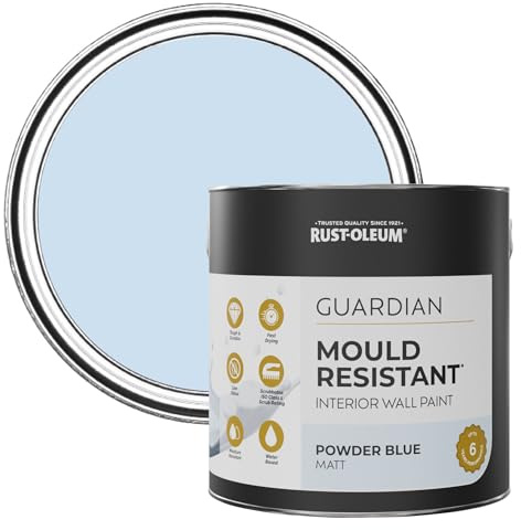 Rust-Oleum Blue Guardian Mould Resistant Wall Paint - Powder Blue 2.5L