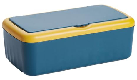 Multifunktionale Feuchttuchbox Blau aus Pp, Groß, Versiegelt | Rechteckig, Kreative Aufbewahrung für Zuhause und Schlafzimmer, Leichtes Entnehmen, Deckel, Kompatibel mit Feuchten Tüchern