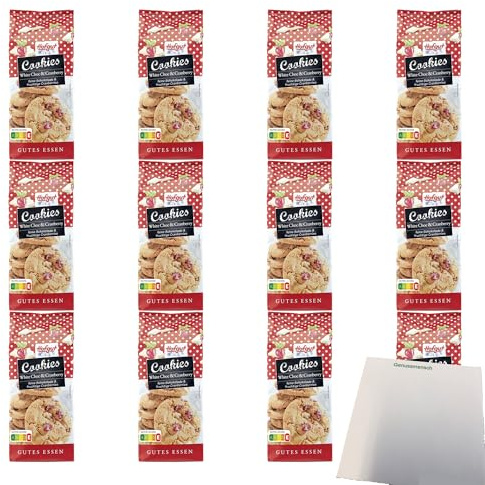 usy Bundle für Hofgut Cookies Cranberries Weisse VPE (12x200g Packung) + usy Block