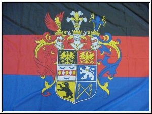 Fahne Ostfriesland mit Prachtwappen Flagge Grösse 1,50x0,90m - FRIP –Versand®