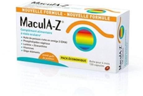 Horus Pharma MaculA-Z 120 Capsules - Complément Alimentaire à Visée Oculaire - Maintien Vision Normale Yeux, Lutte Stress Oxydatif -Vitamine Minéraux