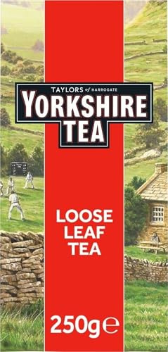 Yorkshire Tea Leaf Tea, 250g | 1 Pack of 250 g Loose Leaf Tea, Black Tea, Ideal for a Tea Pot with a Tea Strainer