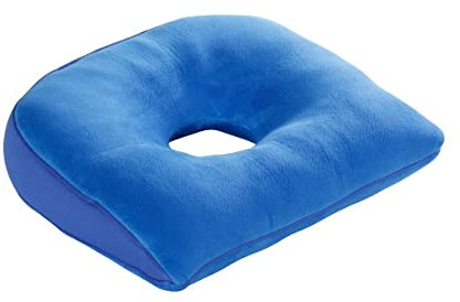 RehaForum Medical – AD155764 – Kissen in Form eines Schwimmringes/Ecken, 42 x 36 x 10 cm, Blau