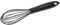Sambonet 51595B30 Fouet de Cuisine 6 fils Anti-Rayures, Ustensile de Cuisine pour Pâtisseries, Noir, Silicone, 30cm