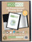 eco-eco A5 Size 50% Recycled 60 Pocket Black Presentation Display Book, Storage Case Portfolio Art Folder with Plastic Sleeves