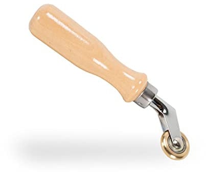 Profi Andrückrolle 5 mm Messing Andrückwalze Andrück Rolle Folie hart Dachdecker