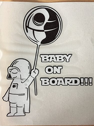 Aufkleber mit Motiv Star Wars Baby Darth Vader On Board, personalisierbar Darth Vader
