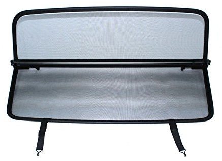 GermanTuningParts Windschott für VW Käfer (1968-1979) - Klappbar - mit Schnellverschluss - Schwarz | Windabweiser | Windblocker | Wind Deflector