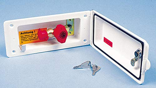 Boitier gaz Blanc avec Serrure GOK