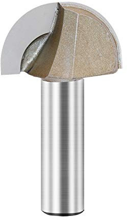 TIDEWAY 1-1/2’’ Diameter (3/4’’ Radius) Cove Cut CARBIDE Router Bit, 1/2 inch Shank, Solid Carbide for Woodworking