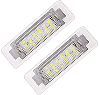MuChangZi 2 Stücke LED Kennzeichenbeleuchtung Lampe Kein Fehler 12 V 6500 Karat Weiß Kennzeichenbeleuchtung Für B/ENZ E300 E320 E420 E430 E55 AMG C230 C280 C43 AMG