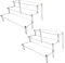 Acrylic Riser Clear Display Stand Cologne Organizer Acrylic Shelves 3 Tier Shelf for Amiibo Funko Figures Toys Cupcake Food Desserts Perfume Collection (2 PACKS)