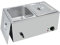 TAIMIKO Bain Marie électrique en Acier Inoxydable 220-240V 1500W Commercial Chauffe Plat 2 Bacs Casseroles avec Robinet de vidange Contrôle de la température