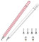 Stylus pen for iPad/for iphone pencil Stylus Pens Stylus Touch Screen Pens (2pcs/pack) 2 in 1 Magnetic Disc Styli Pencils for iPhone/for Ipad pro/Mini/Air/Android/Microsof with 6 Tips