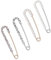 4 Stück Strass Brosche Pin Damen Perlen Brosch Strickjacke Schal Clip Anstecknadel Kragen Clip Brosche für Bekleidungs Damen Mädchen Zubehör