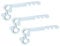 Gutter Brush Clips White [30 Pack] Keeps Gutter Brush/Gutter Mesh Guards in Place