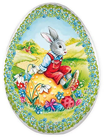 Trötsch Osterei zum Befüllen 18 cm Hasenjunge Füllei Pappei: Geschenkform Geschenkverpackung Ostern Osterei