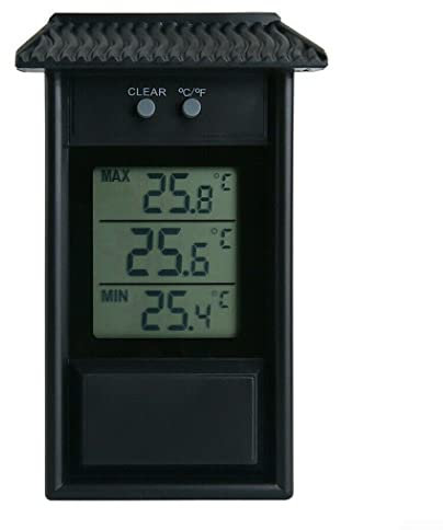 Digitalanzeige Max Min Gewächshaus Thermometer Garten Indoor Outdoor Wall Room