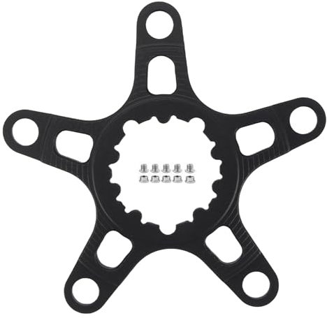 EVOSID Fahrrad Kettenblatt Adapter GXP auf 110/130BCD 5 Arme Aluminium Spider Adapter für Sram X9 XX1 X0 X01 GXP, Dub Kurbel mit 5 Bolzen (110BCD mit 5 Bolzen)