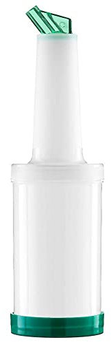 Forgast Distributeur de Serveur | Capacité 1 Litre | Bouteille en Plastique | Vert | Bouteille doseuse | Professionnel pour Sauce, vinaigre, Huile d'olive, Ketchup, Mayonnaise, Moutarde, BBQ