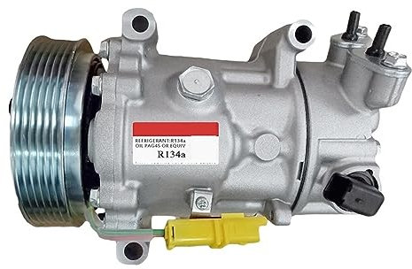 CONERY Compressore Aria condizionata SD6C12, Compatibile for Peugeot 207 207 208 307 308, Compatibile for Citroën C3 9670318880 9659875780 9678656080,