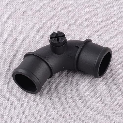 Connecteur de tuyau d'eau de liquide de refroidissement de voiture raccord de tuyau à vis de purge coude noir adapté for Mini Cooper R50 R52 2005 2006 17127515487