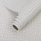 Arthome Papier Peint Adhesif Mural 40cmx10m Papier Peint Texturé en Toile D'herbe Auto Adhésif Amovible Papiers Peints Pour Chambre Coucher Salon Plan de Travail Revêtement Mural à Coller (Gris)