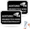 SINMAO Alu Warnschild Kamera Überwachung/15×10 cm Achtung Videoüberwachung Schild Privatgrundstück/Dieses Objekt Wird Videoüberwacht Privatgrundstück-Privatgrundstück Selbstklebend Schild