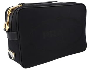 Prada Damen Schwarz Stoff Schultertasche 1BH089 UCW F0002