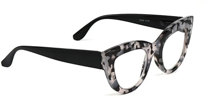 Fads & Fashions Cat Eye Bold Funky Thick Framed Reading Glasses Woman's in 4 Colours Spring Hinges Scratch Resistant Lenses DX98