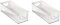 iDesign Fridge Organiser, Stackable Storage Container with Handles, Small BPA-free Clear Drawer Organizer for Kitchen, Fridge and Refrigerator, Practical Organization for Kitchen (Pack of 2)