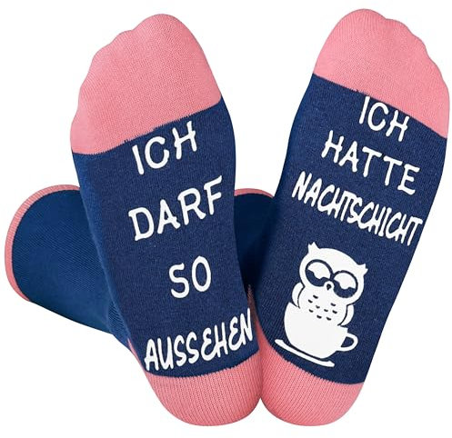 Jeasona Krankenschwester Socken Damen 39-42 Krankenschwester Zubehör Lustige Geschenke für Krankenschwester Krankenschwester Geschenke Ideen Geschenke für Krankenschwestern Geschenk Krankenschwester