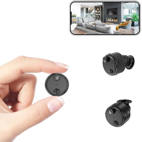 HYCENCY Wireless Indoor Camera 4K WiFi Cam with App Control Audio Video Recording Motion Human Detection Long Battery Life Auto Night Vision Free Cloud Storage
