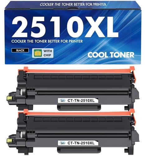 TN2510 TN2510XL TN-2510XL MFC-L2835DW Toner: Kompatibel für Brother TN-2510 XL TN 2510XL 2510 für HL-L2400DW HL-L2400DWE MFC-L2800DW DCP-L2620DW MFC-L2860DWE DCP-L2627DW Mit Chip ( 2-Schwarz )