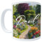 Personalised Gardener Mug Gift, Custom Name Garden Art 11 Oz Ceramic Glossy Coffee Cup (Design 2)