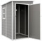 Outsunny Casetta da Giardino Porta Attrezzi in Finitura Effetto Legno Graffiato con Pavimento, 1.54m² Capanno da Giardino con Porta e Serratura, Tetto Inclinato, 122x149x192 cm, Grigio