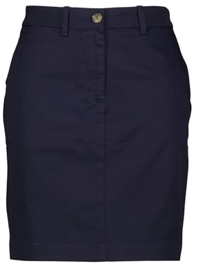GANT Damen Chino Skirt Rock, Evening Blue, 42