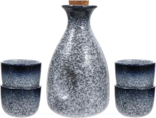 Ensemble de tasses à saké, tasse japonaise, service à saké japonais, ensemble de tasses à saké japonaises - Tasse à saké en céramique - Verres à vin en céramique traditionnels japonais - Ensemble de