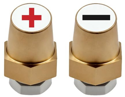 Autobatterie-Seitenpfostenladegerät – Anschlussstecker | 3/8-16 Messing-Seitenpol-Batterieklemmenanschluss Mit Gewinde | Post-Terminal-Extender | Autobatterie-Pfostenklemmen, Pfostenadapter Für Plus-N