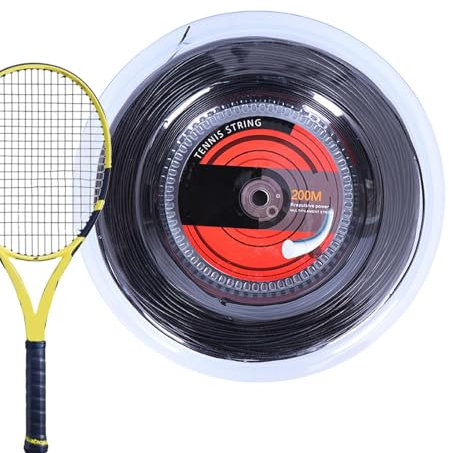 Cuerda de raqueta de tenis | Cuerda de 656 pies, cuerda de 16G/1.35mm para entusiastas del tenis, mejora la experiencia de golpeo, suministros deportivos