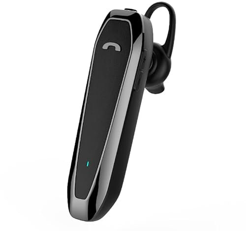 SLuB Wireless Headset Bluetooth 5.3 Built-in microphone for clear calls Single-ear style Fits both ears sound Connects to two devices simultaneously Noise cancellation(Black)
