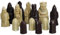 Isle of Lewis II Schachfiguren aus Kunstharz, 8,9 cm, elfenbeinfarben und braun